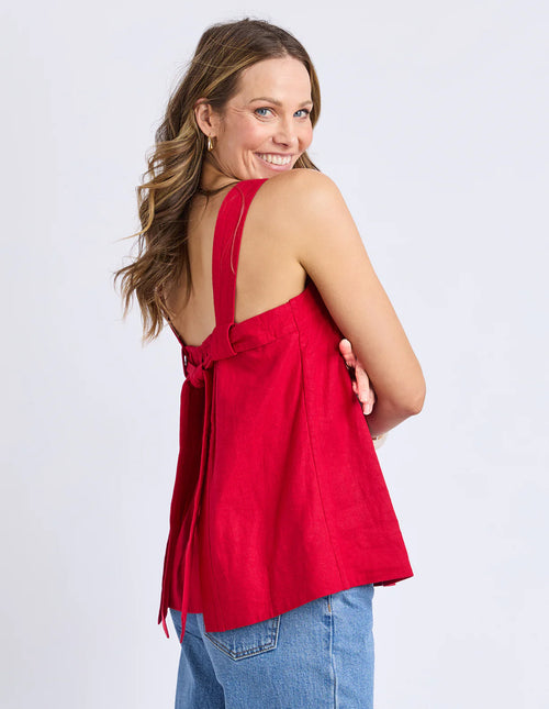 Lourdes Top - Crimson