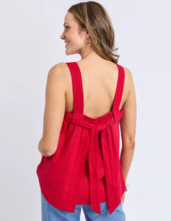 Lourdes Top - Crimson