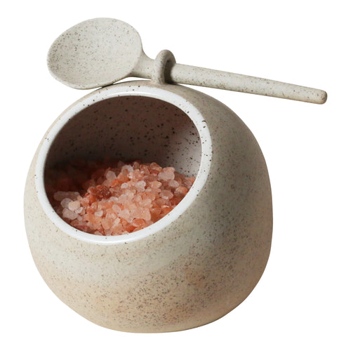Salt Pig w Spoon