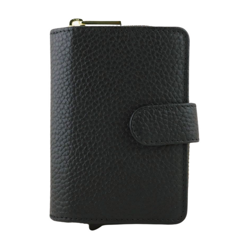 Belle Leather Wallet - Black