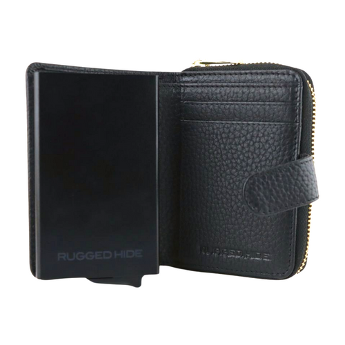 Belle Leather Wallet - Black