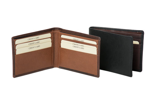 La Paz Two Tone Leather Wallet - Brown/Brandy