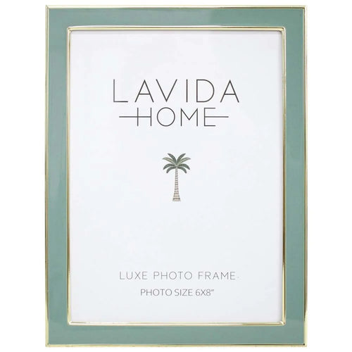 Sage / Gold Frame - 6x8