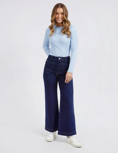 Sarah Wide Leg Jean - Dark Denim