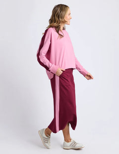 Sloane Fleece Skirt - Plum