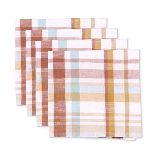 Tasman Multi Check Napkin Set 4
