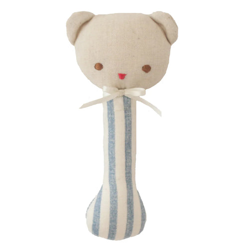 Ted Stick Rattle - Chambray Stripe