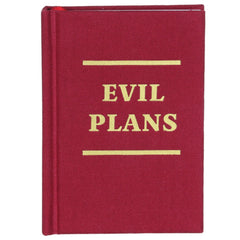 Hard Cover Tiny Notebook - Evil Plans