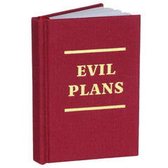 Hard Cover Tiny Notebook - Evil Plans