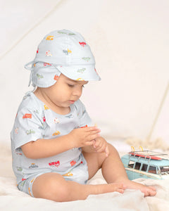 Short Sleeve Onesie - Working Wheels