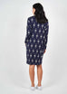 Turner Dress - Navy Diamond