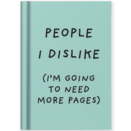 Hard Cover Tiny Notebook - People I Dislike