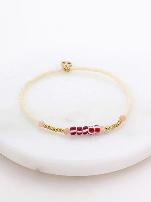 Vivien Bracelet - Berry / Gold