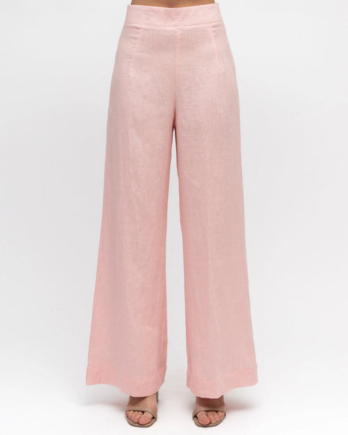 Linen Pants - Pink