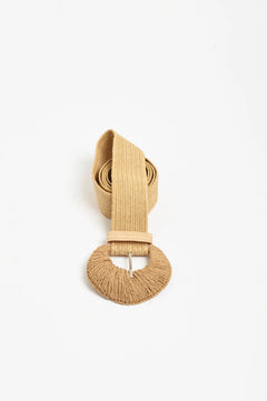 Wide Stretch Belt - Camel