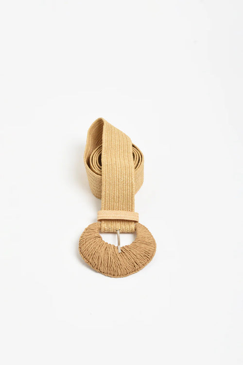 Wide Stretch Belt - Camel