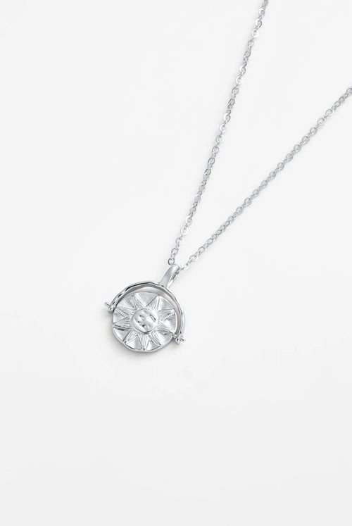 Luna Pendant Necklace - Silver