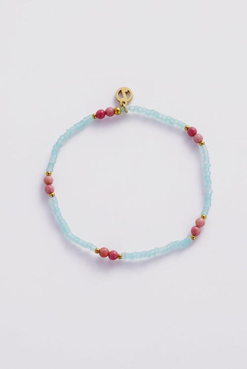 Robyn Bracelet - Teal/Blush