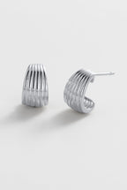 Sasha Hoop Small - Silver
