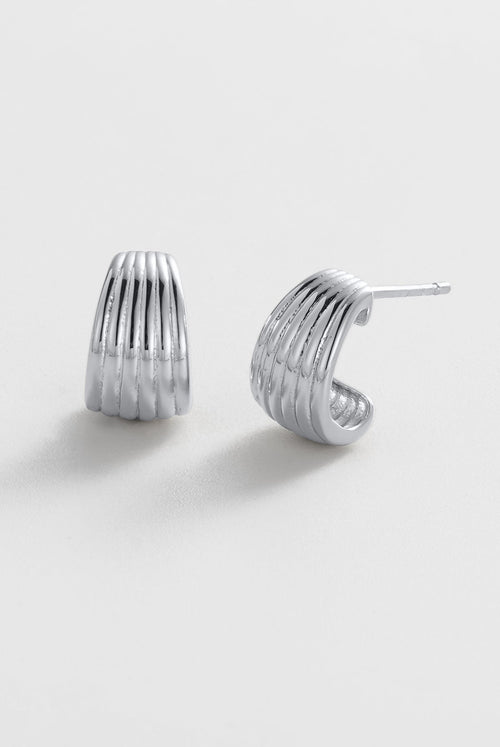 Sasha Hoop Small - Silver