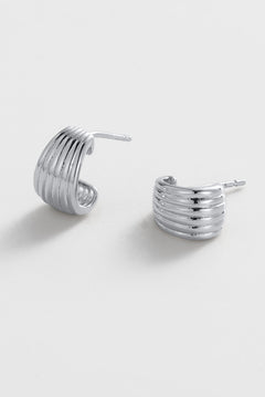 Sasha Hoop Small - Silver