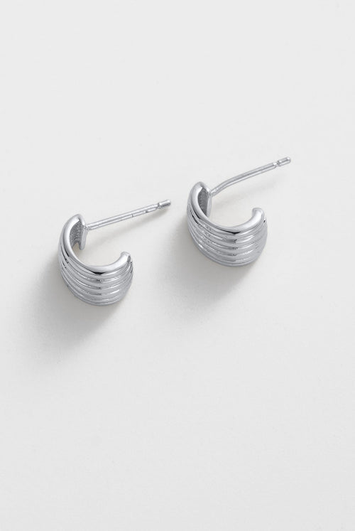 Sasha Hoop Small - Silver
